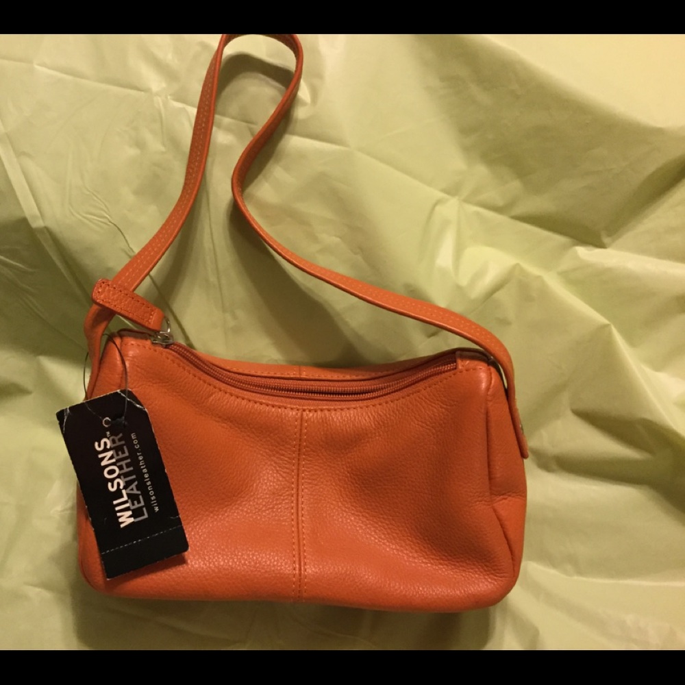 NWT Wilson’s Leather little bag. So cute! Orange